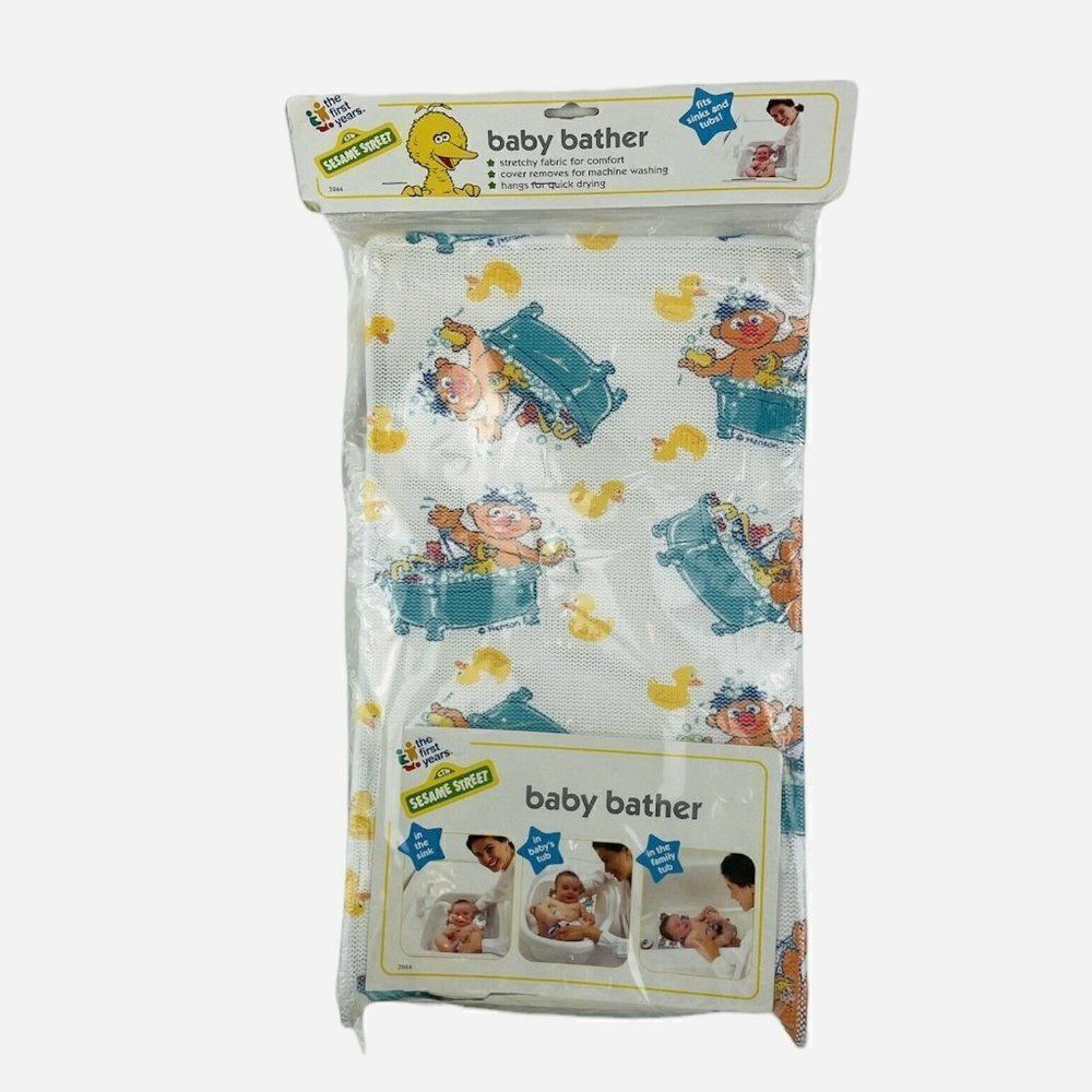 RARE VTG NOS 1998 Sesame Street Baby Bather Ernie First Years Henson Rubber Duck